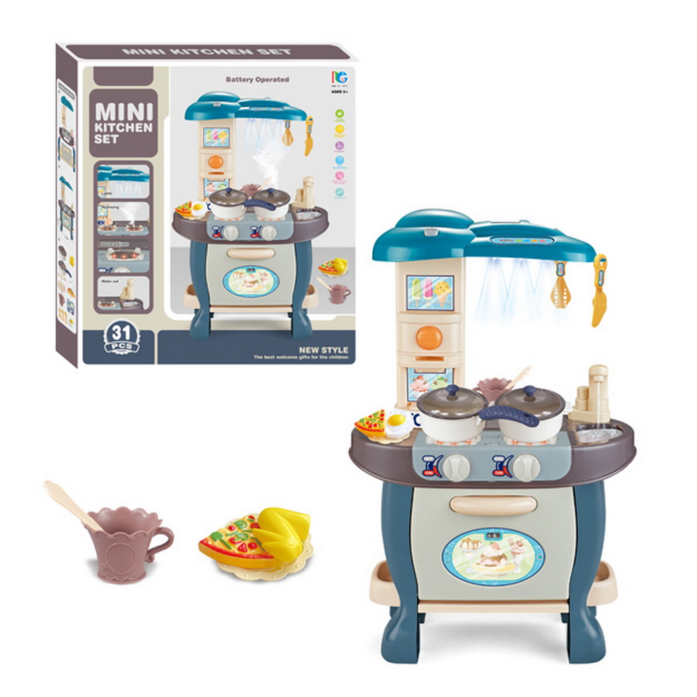 COCINA CON LUZ Y SONIDOS A PILAS 31 PCS.